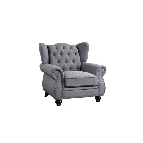 ACM-53282 - ACME Hannes Chair, Gray Fabric