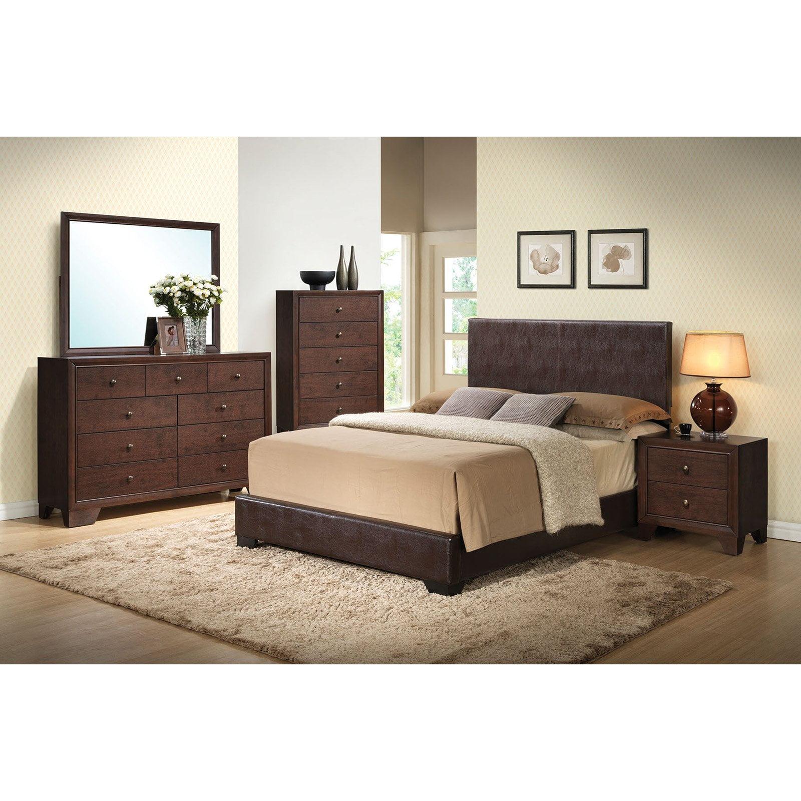 Luxurious King-Sized Brown Faux Leather Storage Bed with Upholstered Headboard