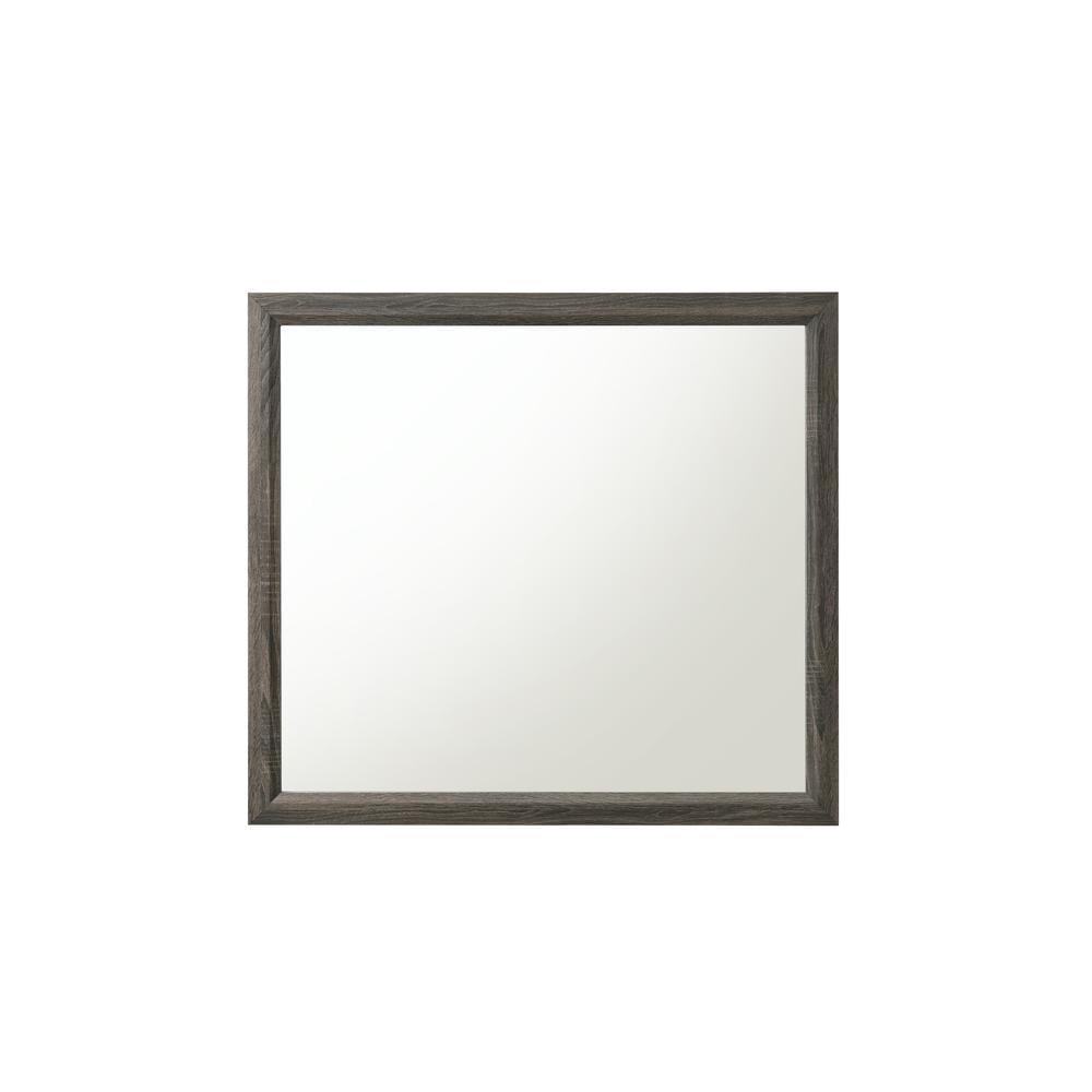 Acme Furniture Valdemar Mirror, Weathered Gray (27054)