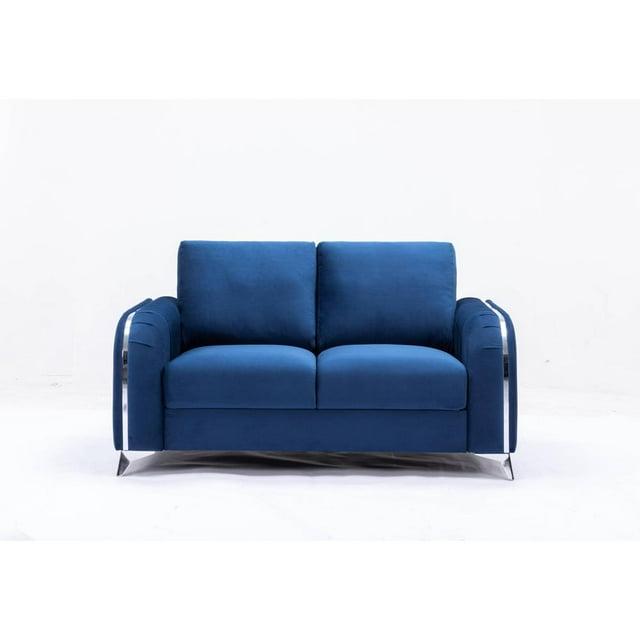 Acme Furniture 91" Wenona Sofa Blue Velvet