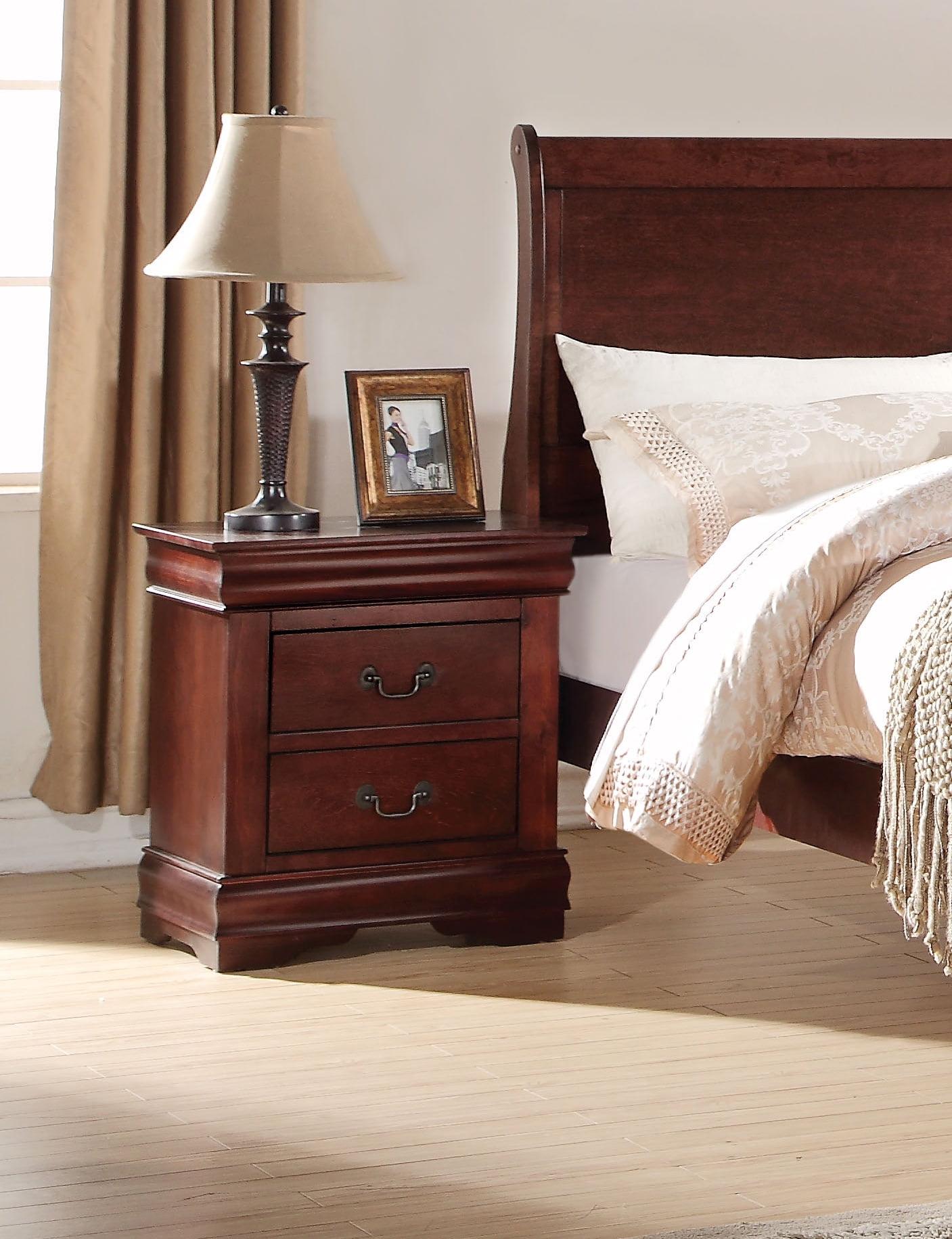 UBesGoo Nightstand in Cherry