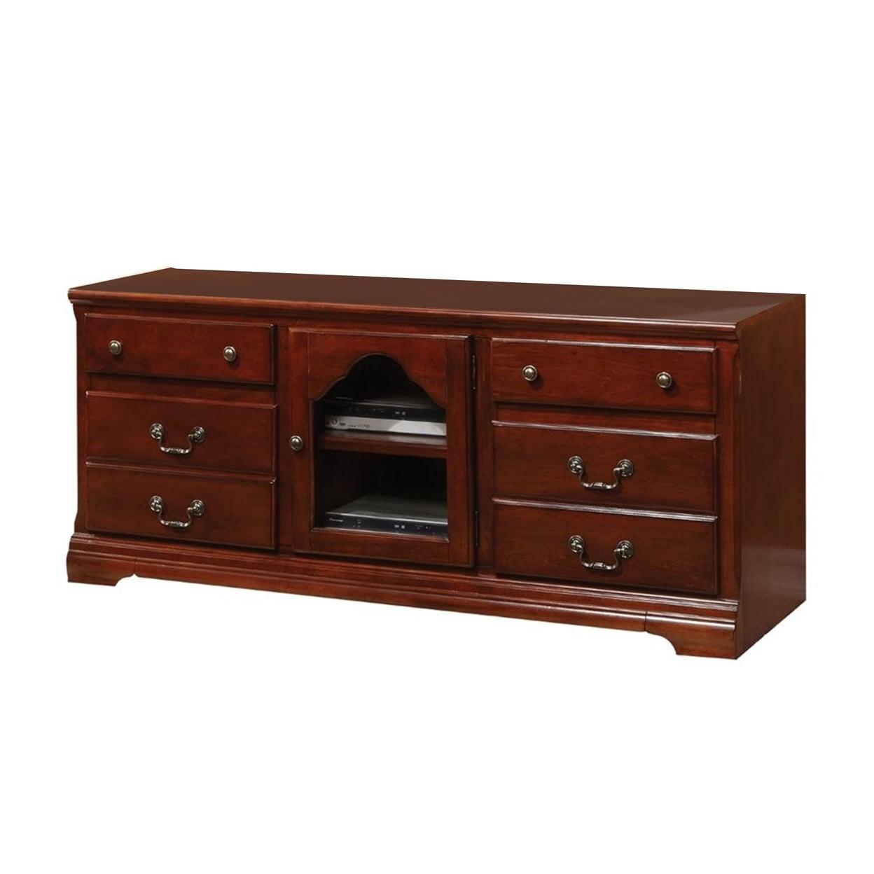 Acme Furniture Hercules TV Stand for TVs up to 59" Cherry Finish