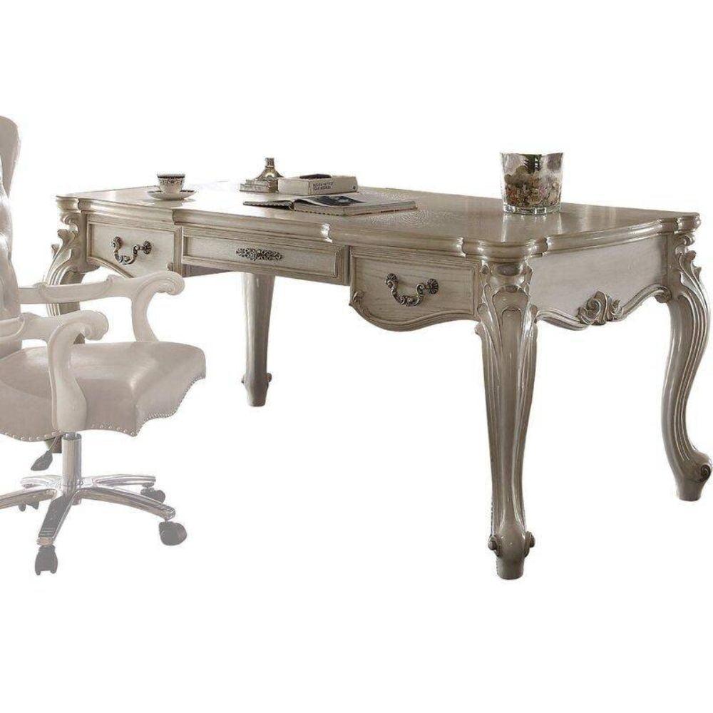Acme Versailles Executive Desk, Bone White