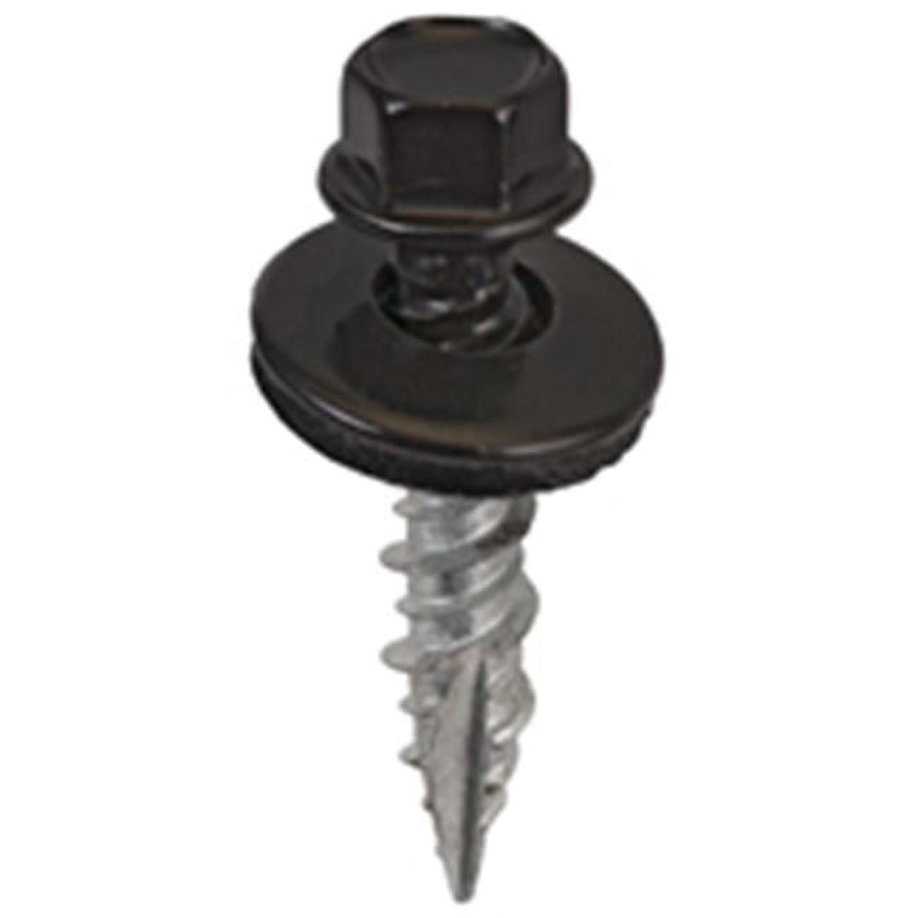 1" Black Hex Head Carbon Steel Wood Screws