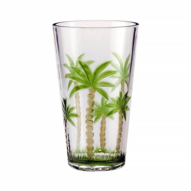 My Table Talk Set of 4 - Acrylic Palm Tree Classic Series 21 Oz HB Tumbler