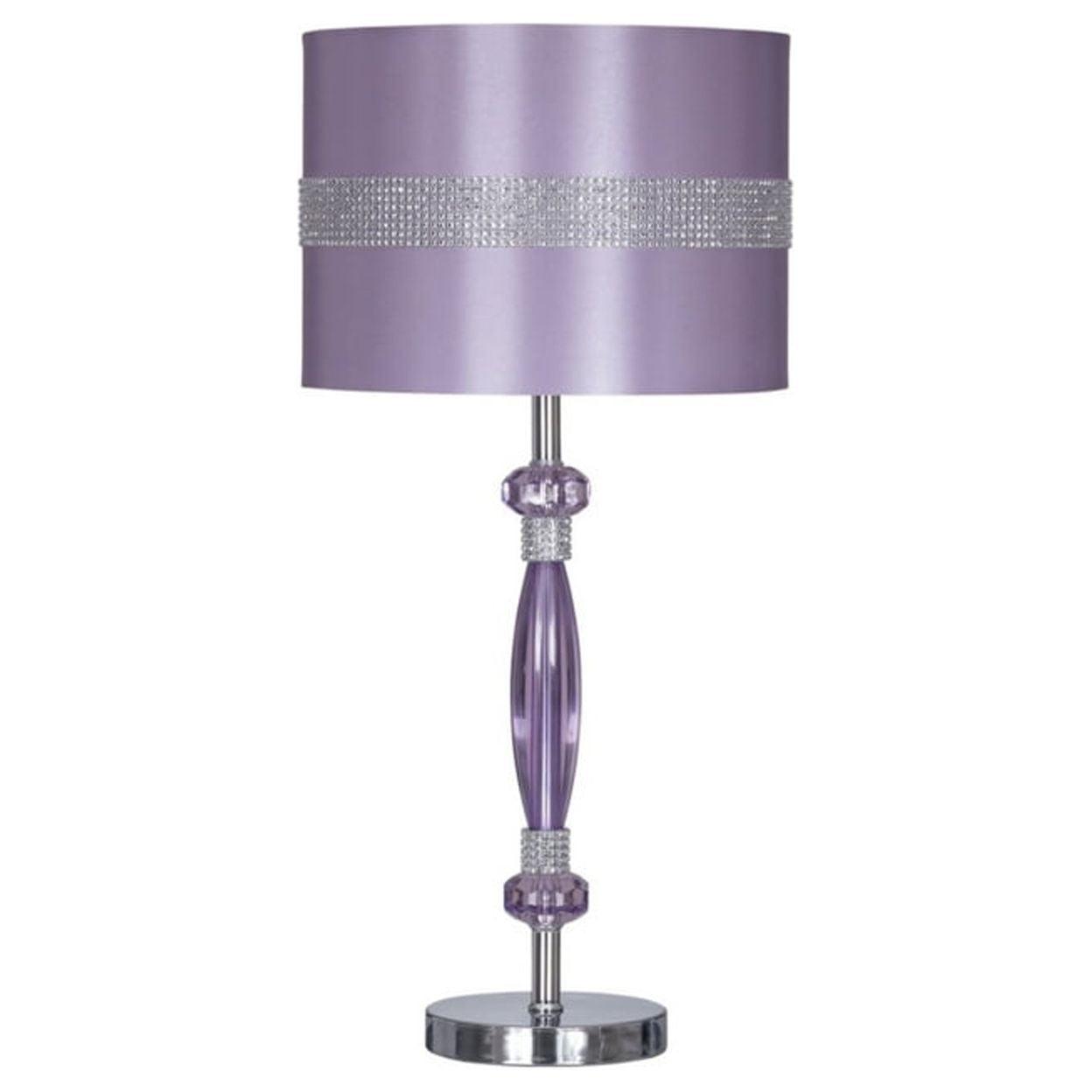 Signature Design by Ashley Nyssa Table Lamp Purple/Silver