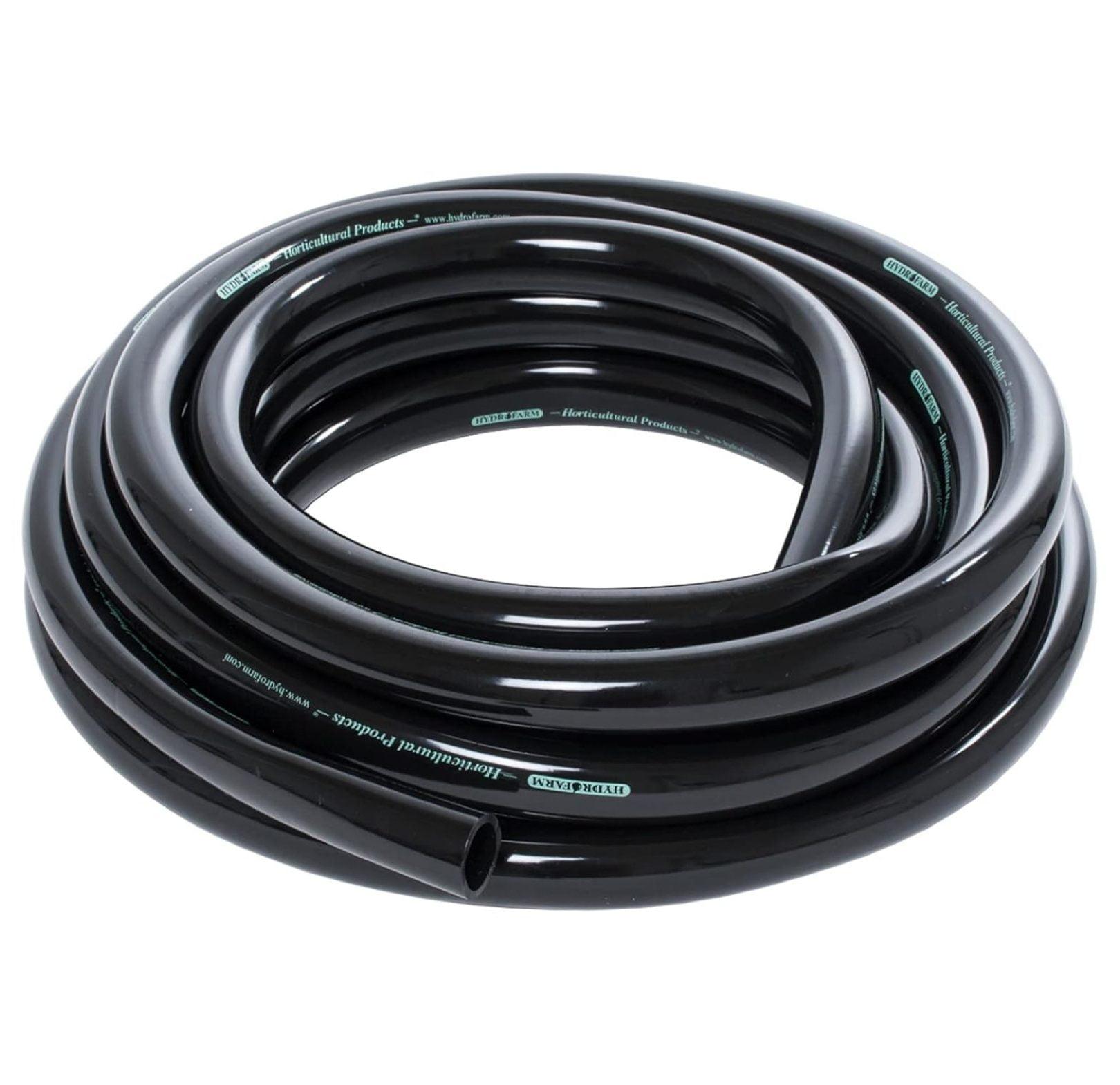 Active Aqua HGTB75GF 3/4 Inch Inside Diameter Vinyl Tubing for Indoor Vegetation Growing Hydroponic Irrigation Systems and Tanks, 25 Feet, Black