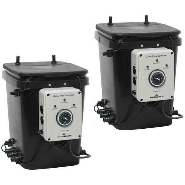 Active Aqua (2) Hydrofarm Grow Flow Ebb & Gro Controller Units w/2 Pumps| GFO7CB