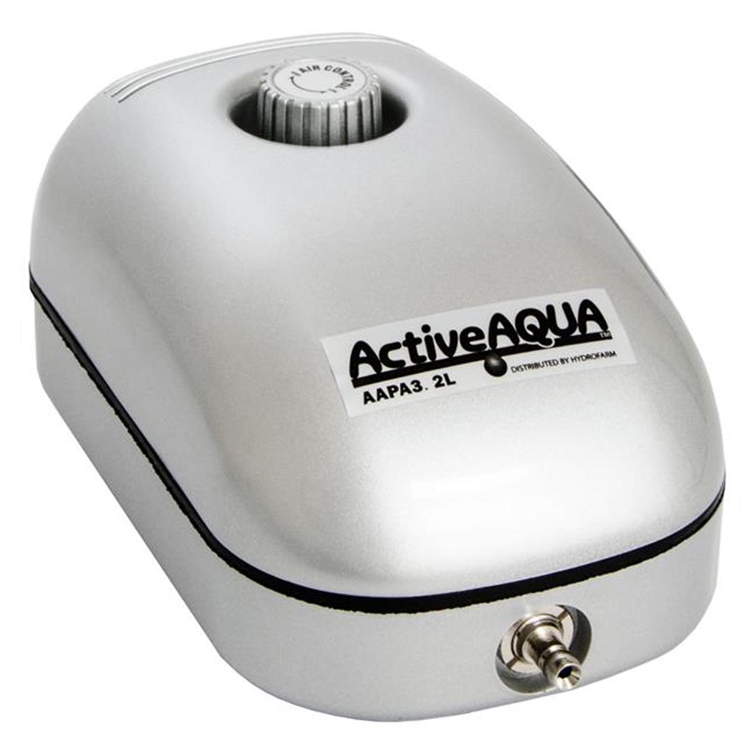 Active Aqua Silver 1-Outlet Air Pump with Adjustable Pressure