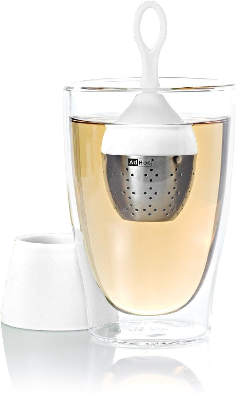 AdHoc Floatea Floating Tea Infuser with Stand, Gray