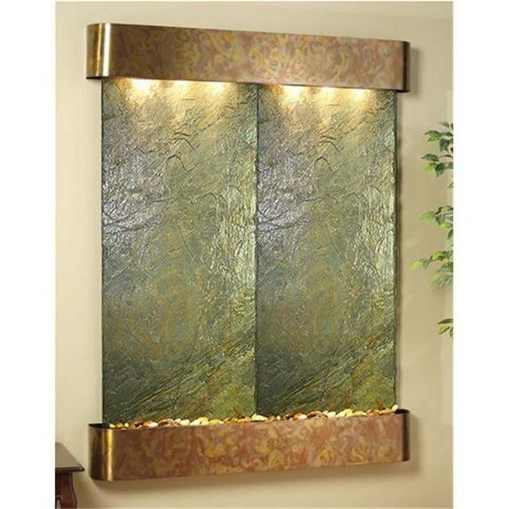 Adagio MRR1002 Majestic River - Green Natural Slate Wall Fountain