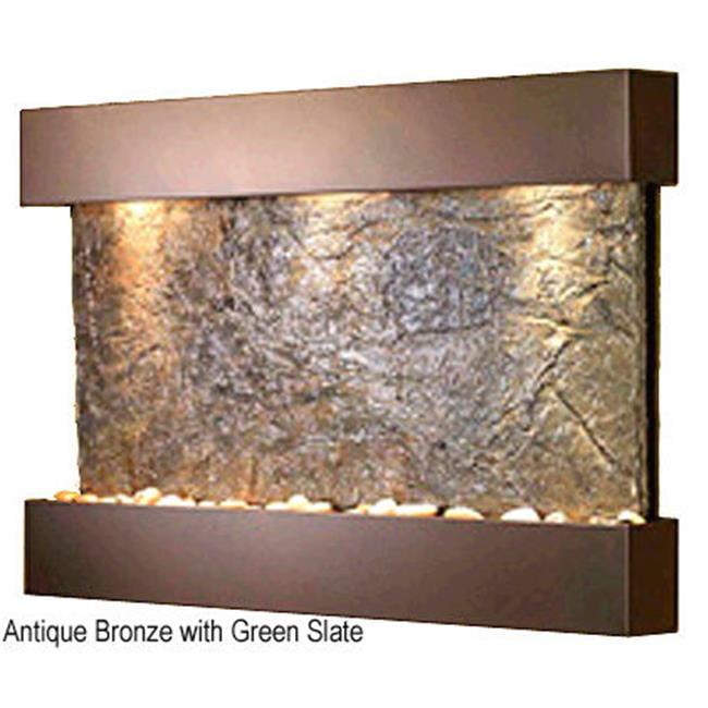 Adagio RCS3502 Reflection Creek - Green Natural Slate Wall Fountain