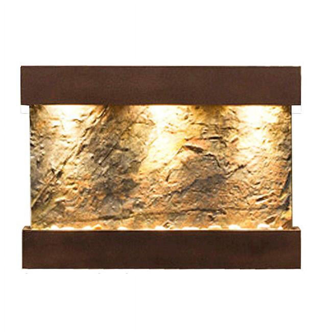 Adagio  Reflection Creek Wall Fountain - Green Natural Slate - Small Horizontal Model