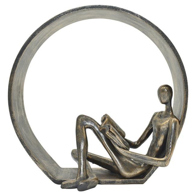 Lifestyle Group Distribution Adam & Friends Home Decor Encirlced Reader Sculpture | 1-Piece