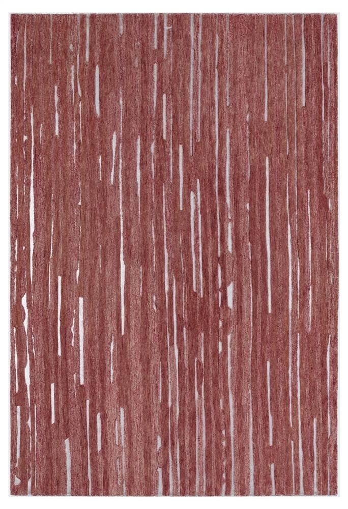 Addison Rugs Addison Dazzle Modern Hand Spun Wool and Metallic Area Rug Sangria 5'X7'6" 5' x 8'