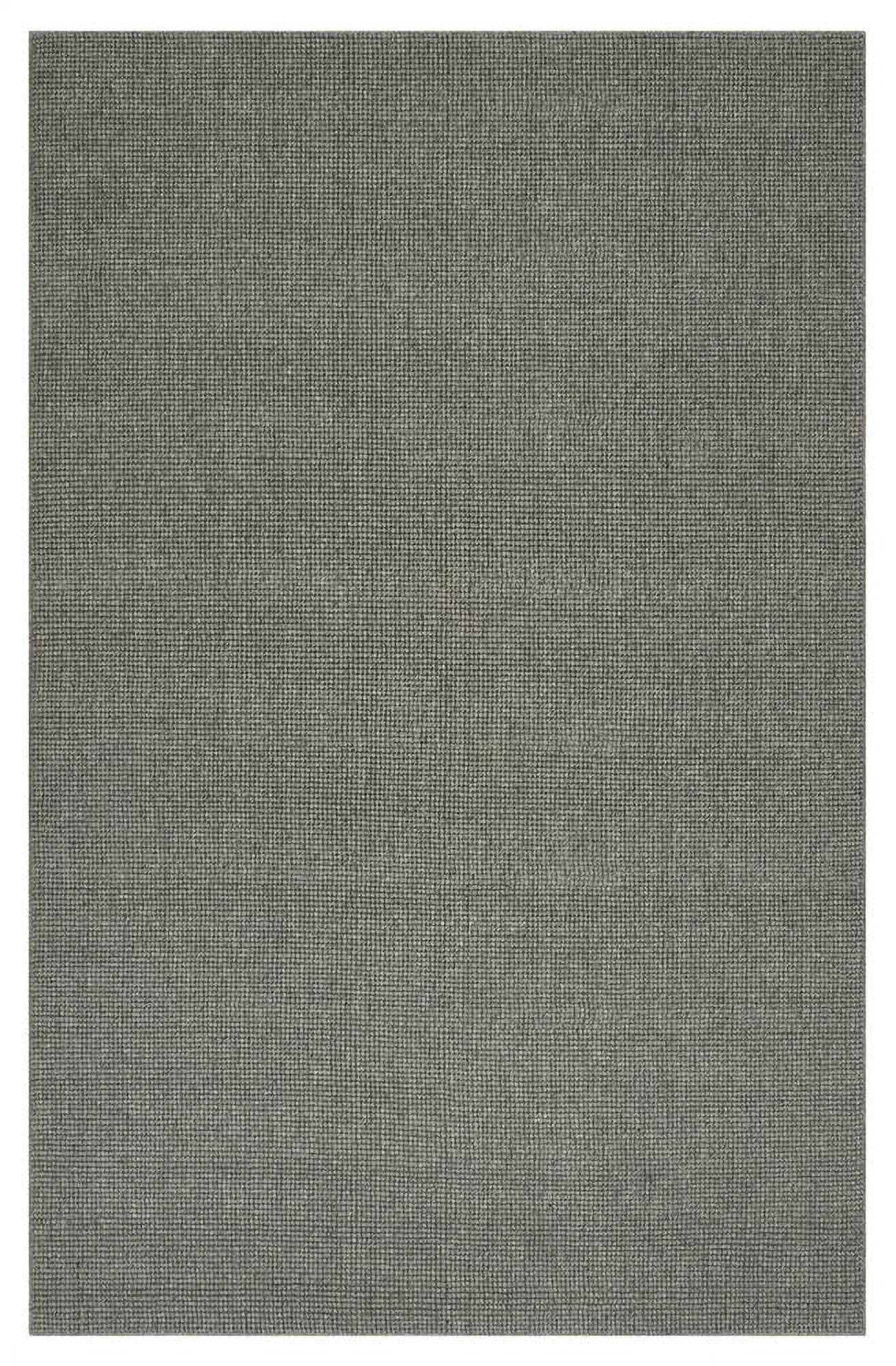 Addison Rugs Jaxon 8' x 10' Rectangle Transitional Wool Area Rug in Pewter Gray