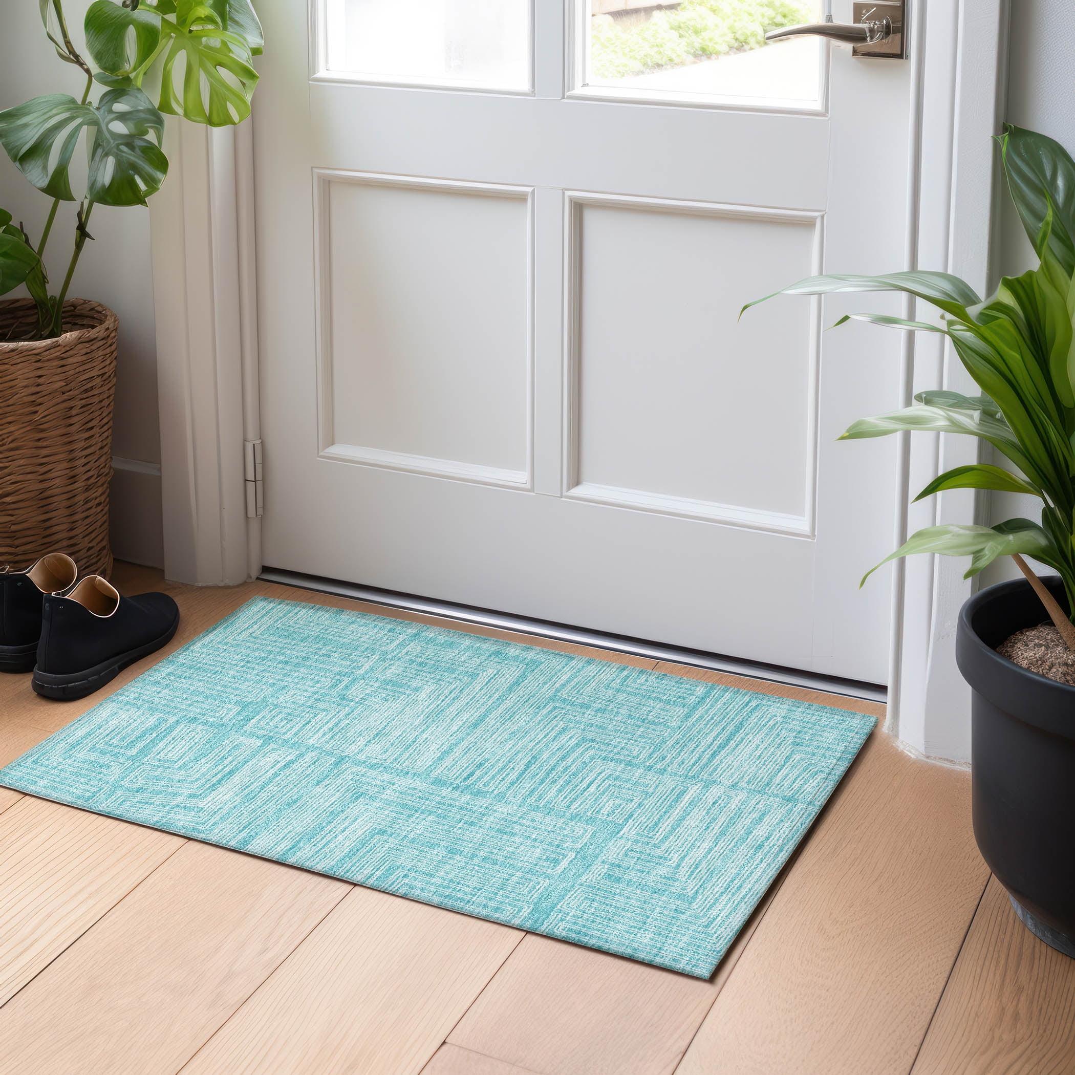 Machine Washable Indoor/Outdoor Chayden ACN1045 1'8" x 2'6" Rug