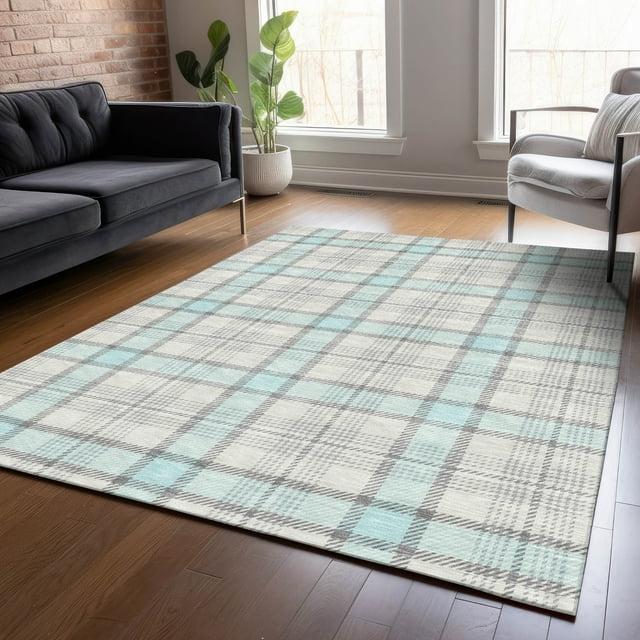 Machine Washable Indoor/Outdoor Chayden ACN1052 Sky Rug