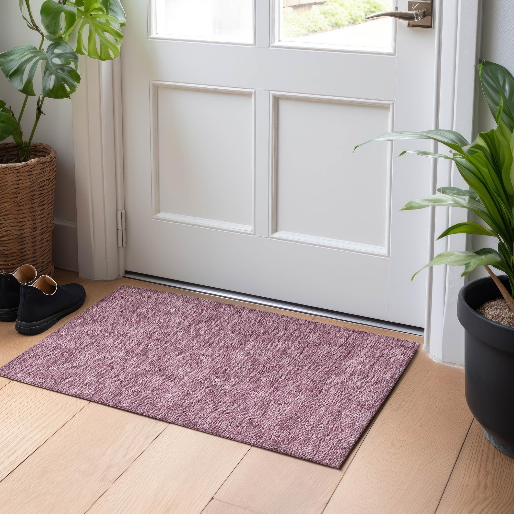 Addison Rugs Chantille ACN1057 Purple 1'8" x 2'6" Indoor Outdoor Area Rug, Easy Clean, Machine Washable, Non Shedding, Bedroom, Entry, Living Room, Dining Room, Kitchen, Patio Rug