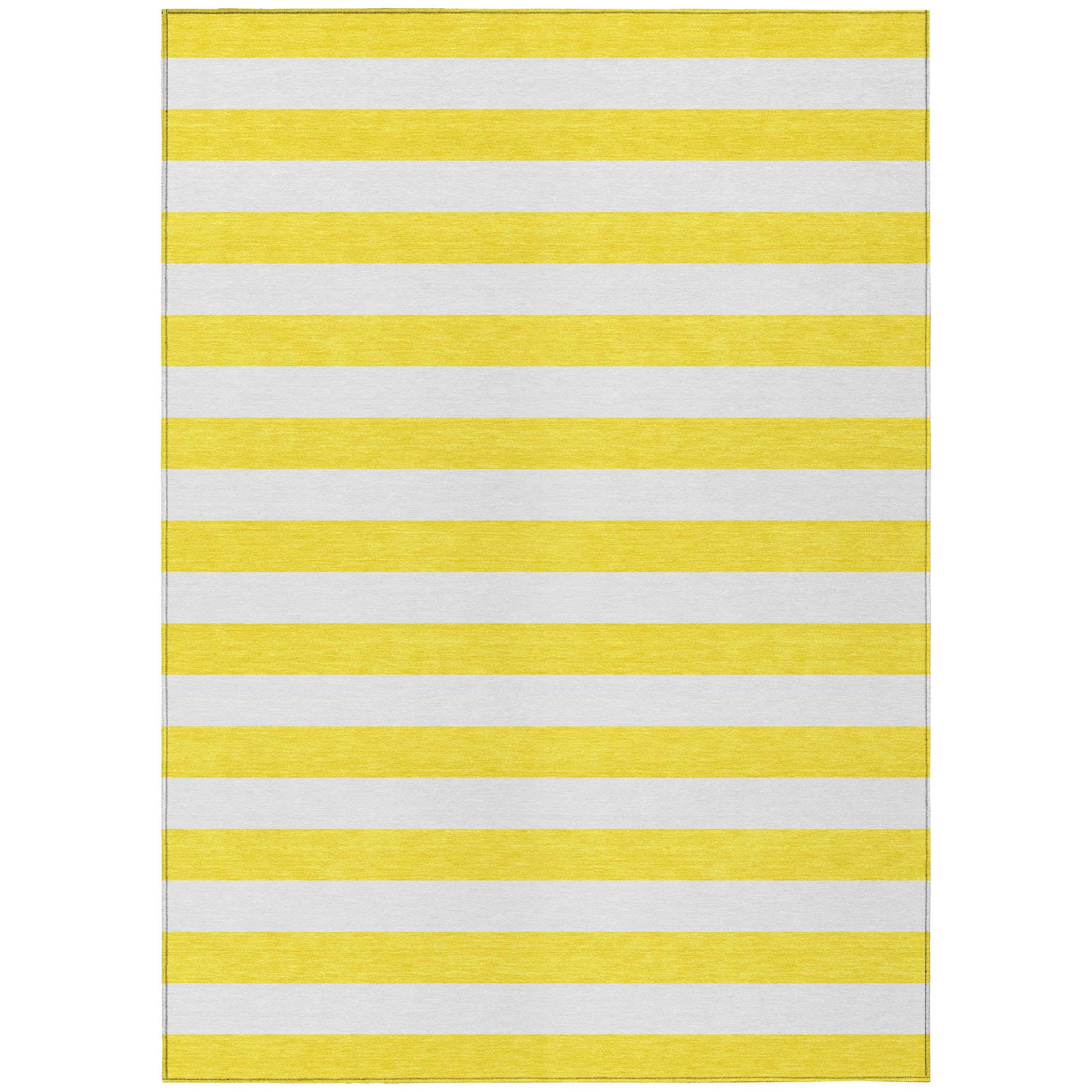 Addison Rugs Chantille ACN528 Yellow 2'6" x 3'10" Indoor Outdoor Area Rug, Easy Clean, Machine Washable, Non Shedding, Bedroom, Living Room, Dining Room, Kitchen, Patio Rug