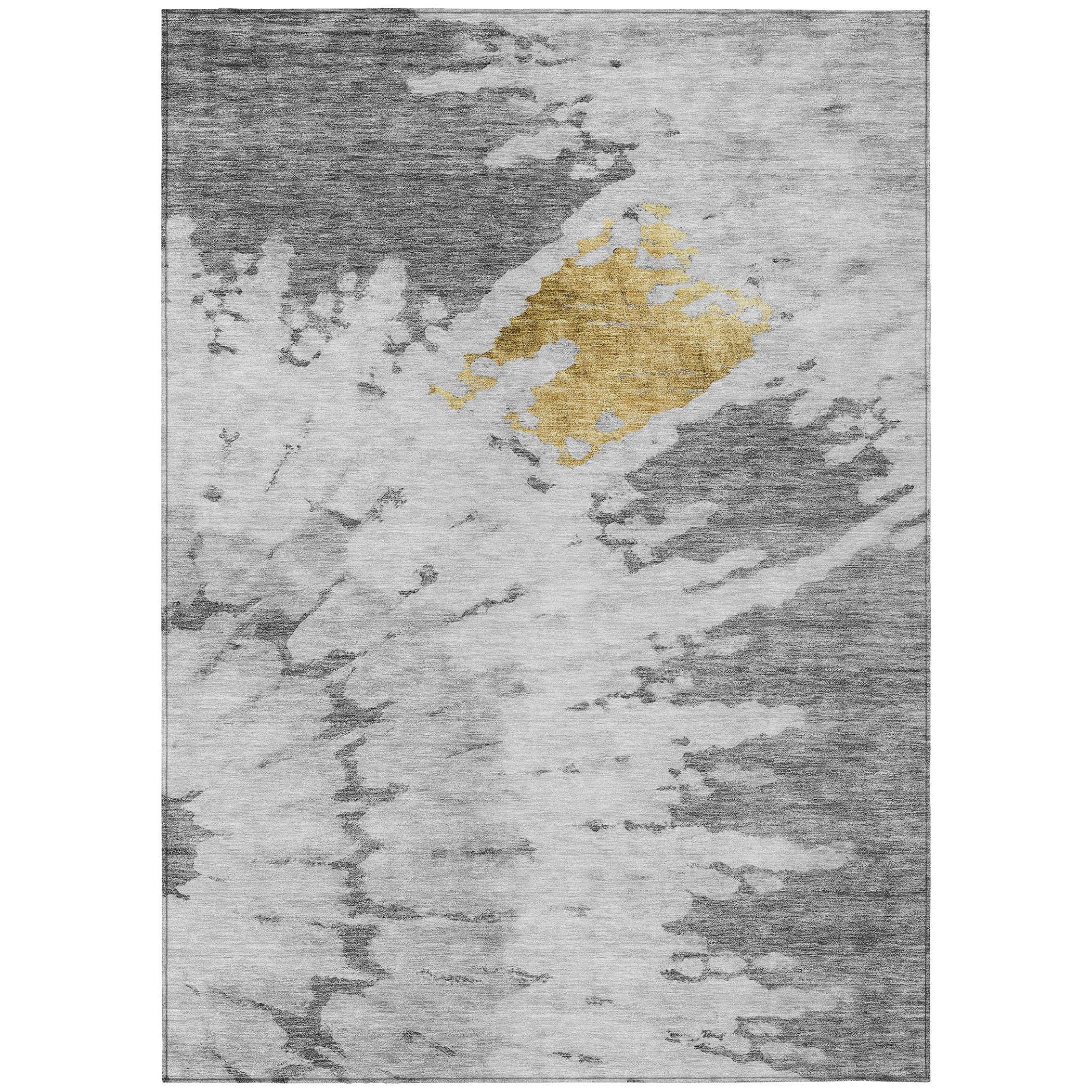 Addison Rugs Chantille ACN614 Gray 10' x 14' Indoor Outdoor Area Rug, Easy Clean, Machine Washable, Non Shedding, Bedroom, Living Room, Dining Room, Kitchen, Patio Rug