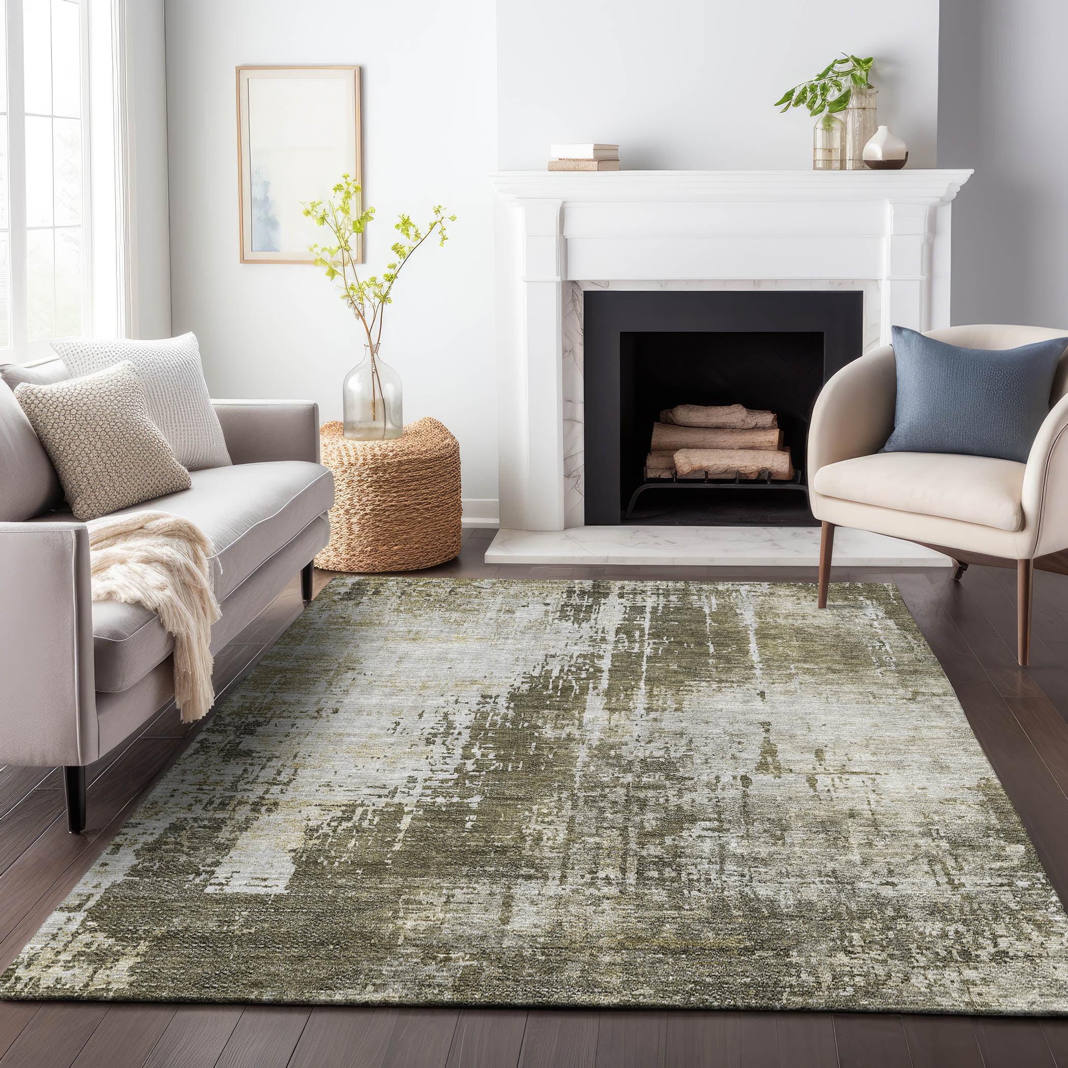 Addison Rugs Chantille Indoor/Outdoor Transitional Modern Brown Washable Rectangle Rug, 2'6" x 3'10"