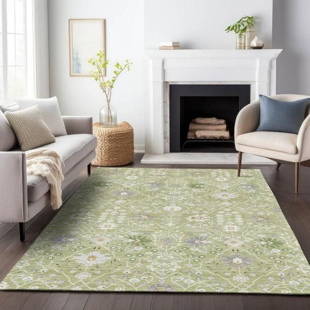Machine Washable Indoor/Outdoor Chayden ACN1009 Aloe 2'3" x 7'6" Runner Rug