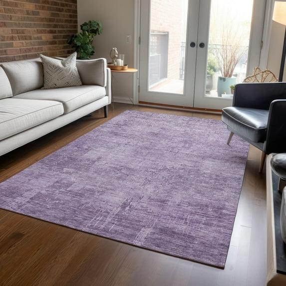 Machine Washable Indoor/Outdoor Claudian ACN1650 Lavender Rug