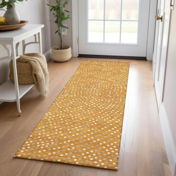 Machine Washable Indoor/Outdoor Chayden ACN1021 Orange 9' x 12' Rug