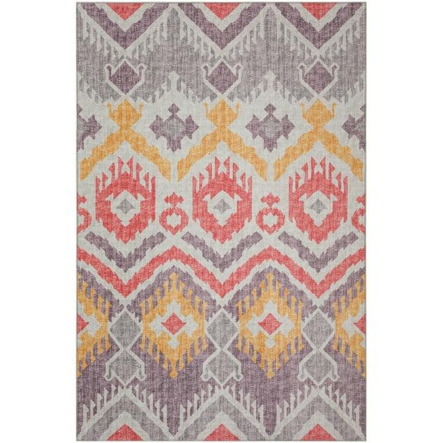 Addison Rugs Indoor/ Outdoor Addison Yuma Southwest Ikat Washable Area Rug 10' x 14' - Purple