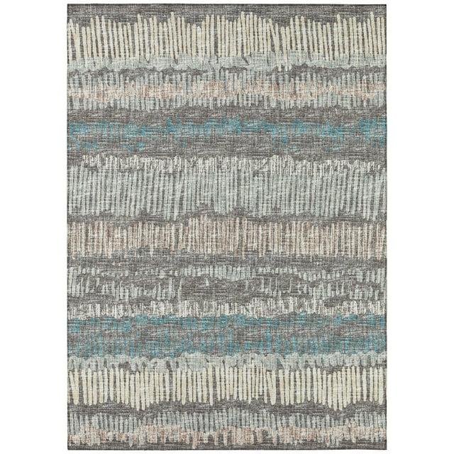 Addison Rugs Indoor/Outdoor Rylee Sketches Washable Rug New. Gray - 10' x 14'