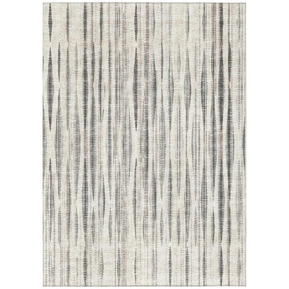 Addison Rugs Indoor/Outdoor Waverly Modern Stripes Washable Rug 3' x 5' - Beige