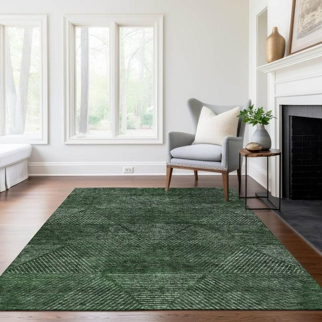 Addison Rugs Chantille Indoor/Outdoor Transitional Geometric Fern Washable Rectangle Rug, 5' x 7'6"