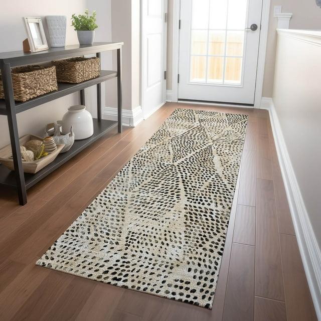 Addison Rugs Chantille Indoor/Outdoor Transitional Diamond Beige Washable Runner Rug, 2'3" x 7'6"