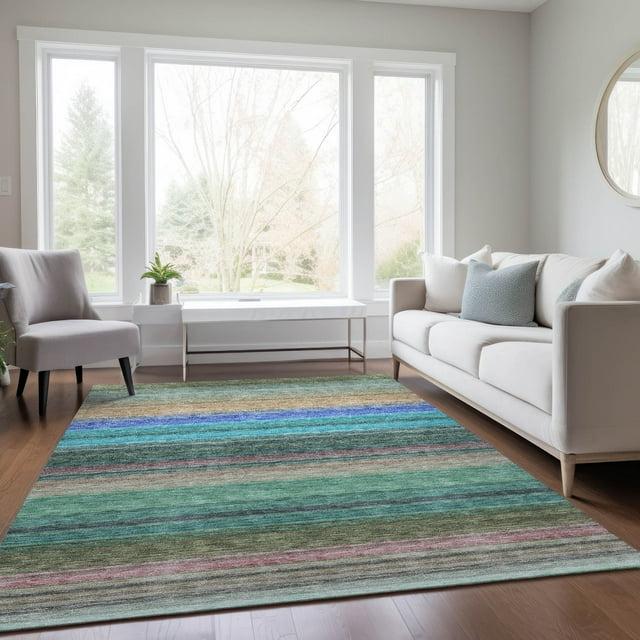 Chayden Washable Striped Indoor / Outdoor Rug