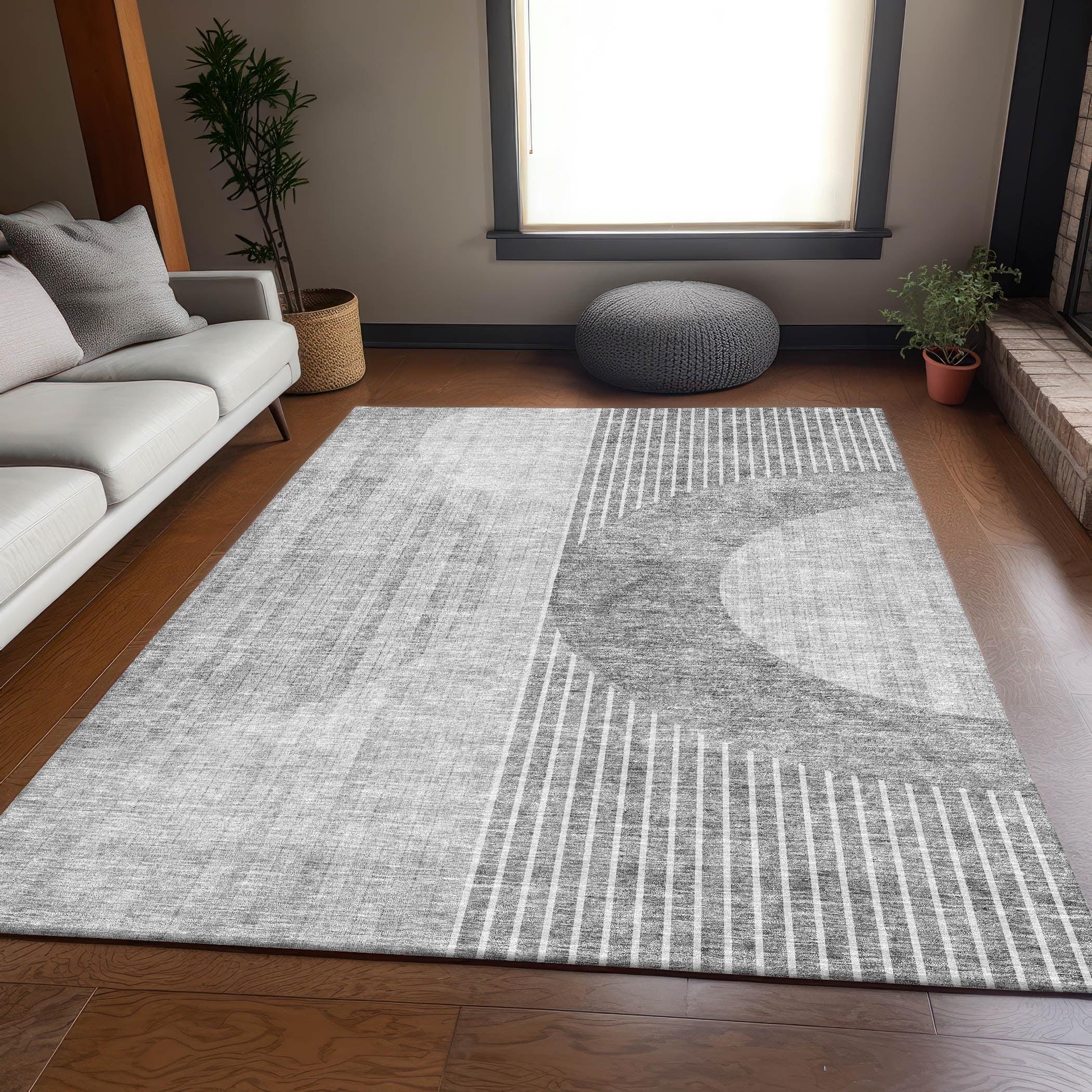Premium Machine Washable Mayfield Gray Rug