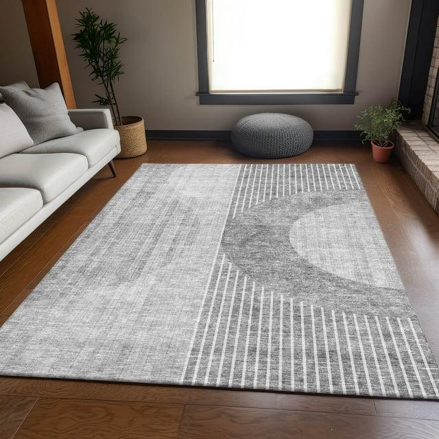 Premium Machine Washable Mayfield Gray Rug