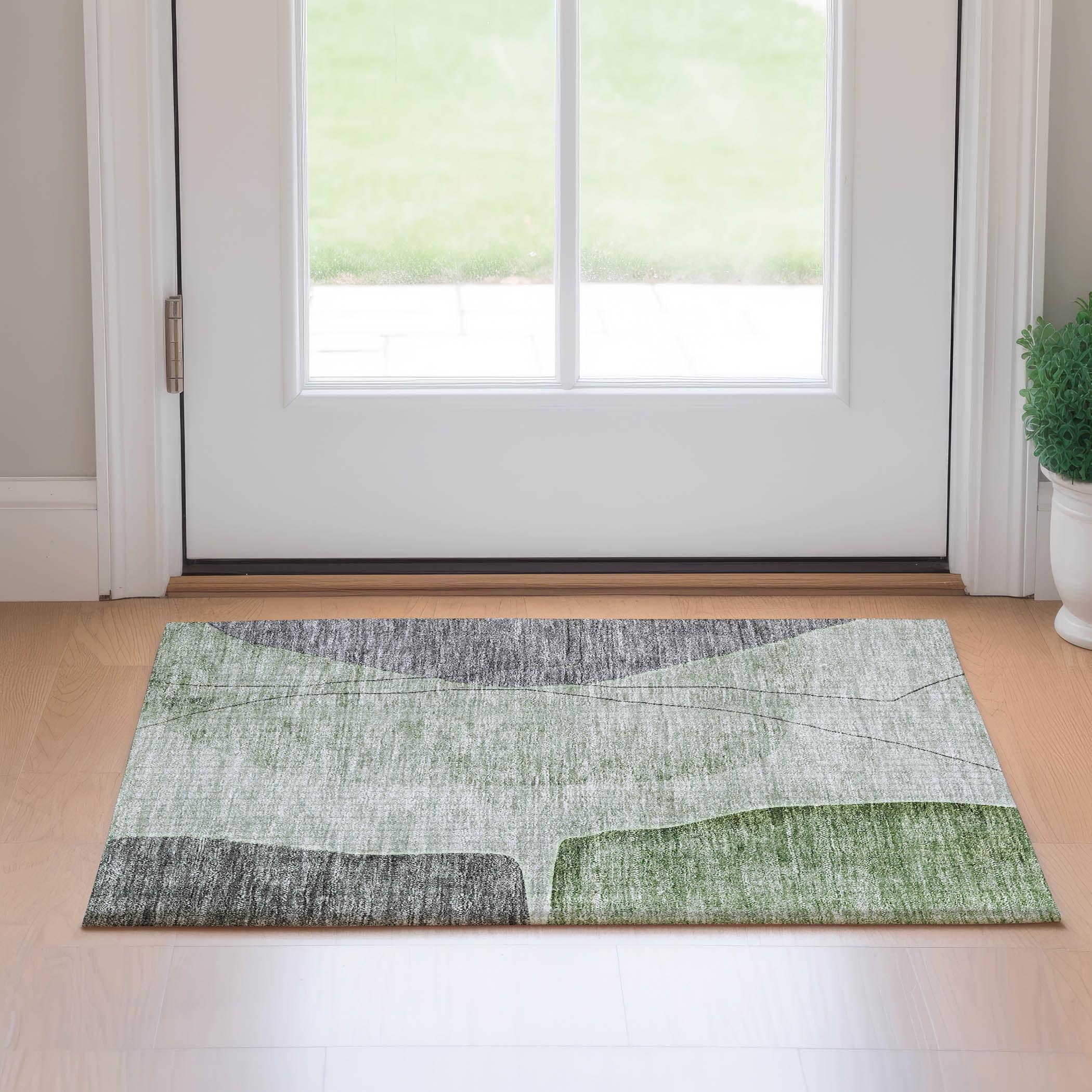 Addison Rugs Premium Machine Washable Mayfield Green Rug
