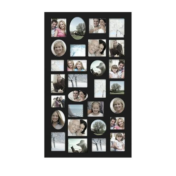 Adeco Trading Black Solid + Manufactured Wood Picture Frame