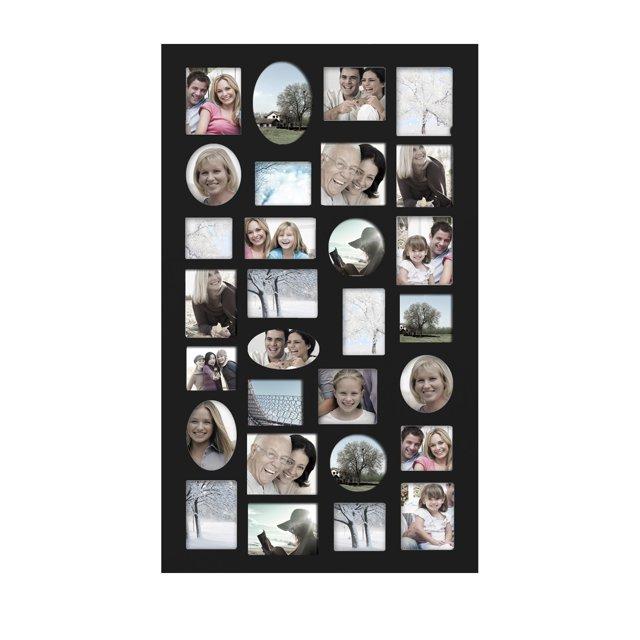 Adeco Trading Black Solid + Manufactured Wood Picture Frame