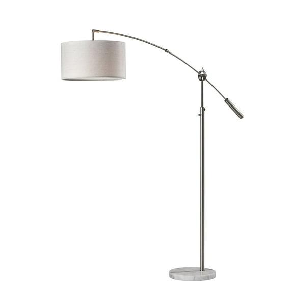 Adler Arc Lamp Brushed Steel - Adesso