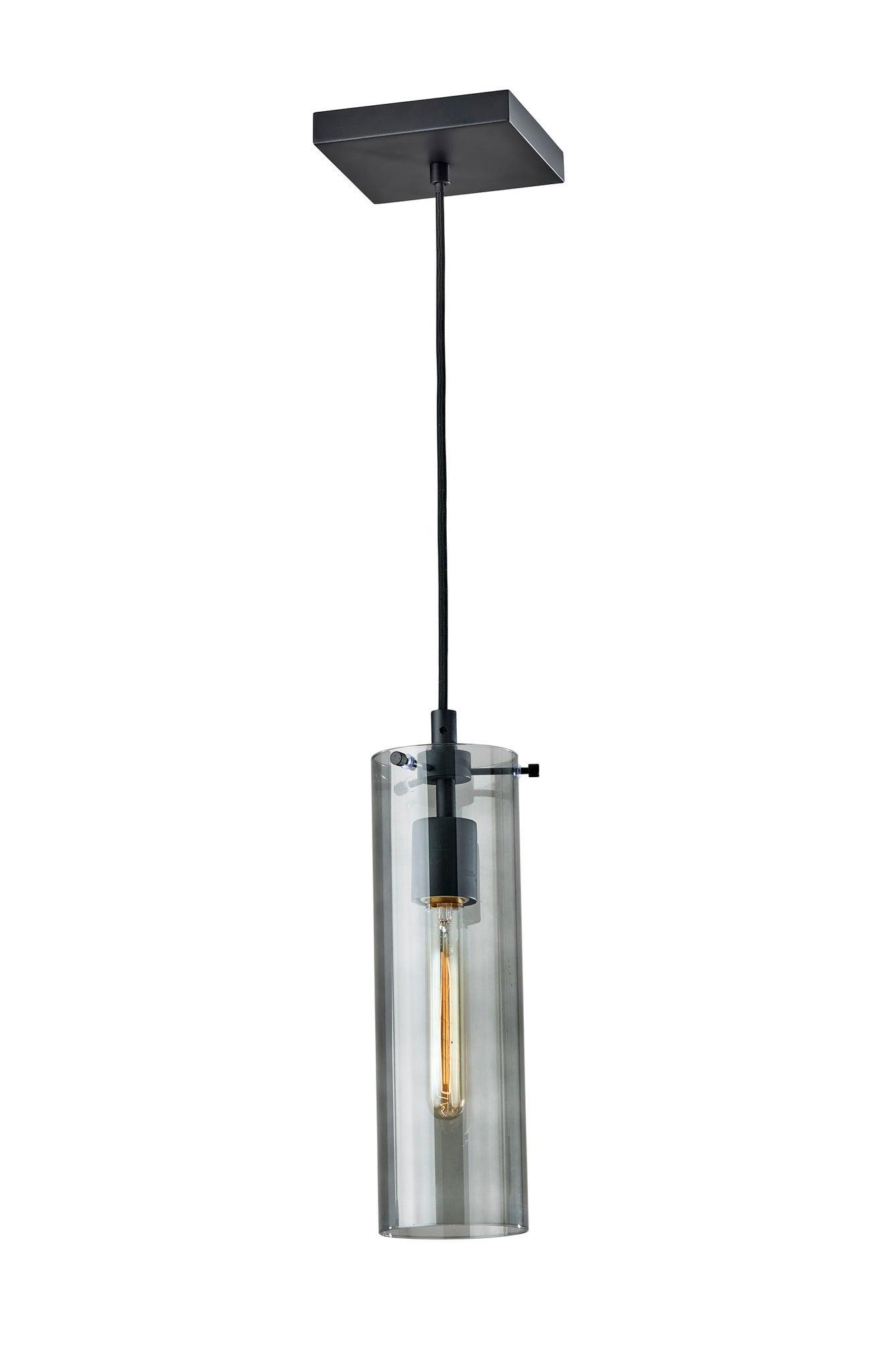 Dalton Black Glass Mini Pendant Light