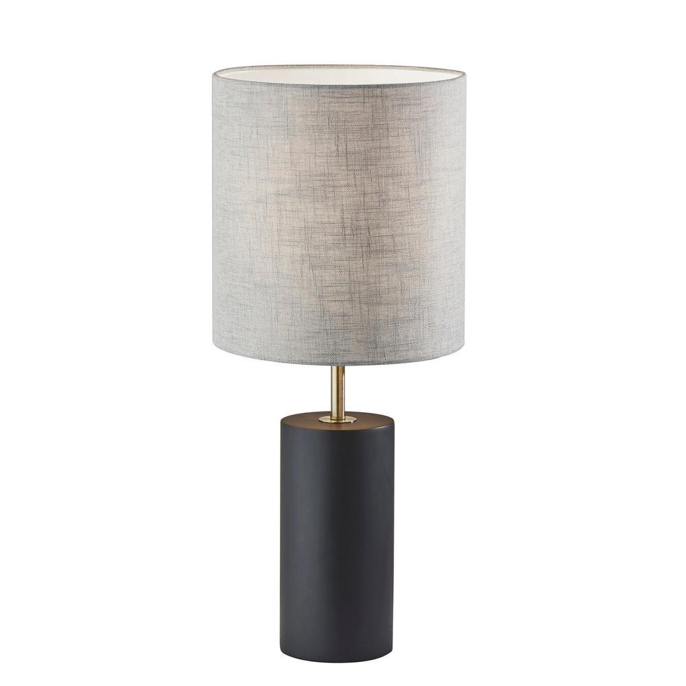 Dean Table Lamp Black - Adesso: Modern Nightstand Light, UL Listed, No Assembly Required