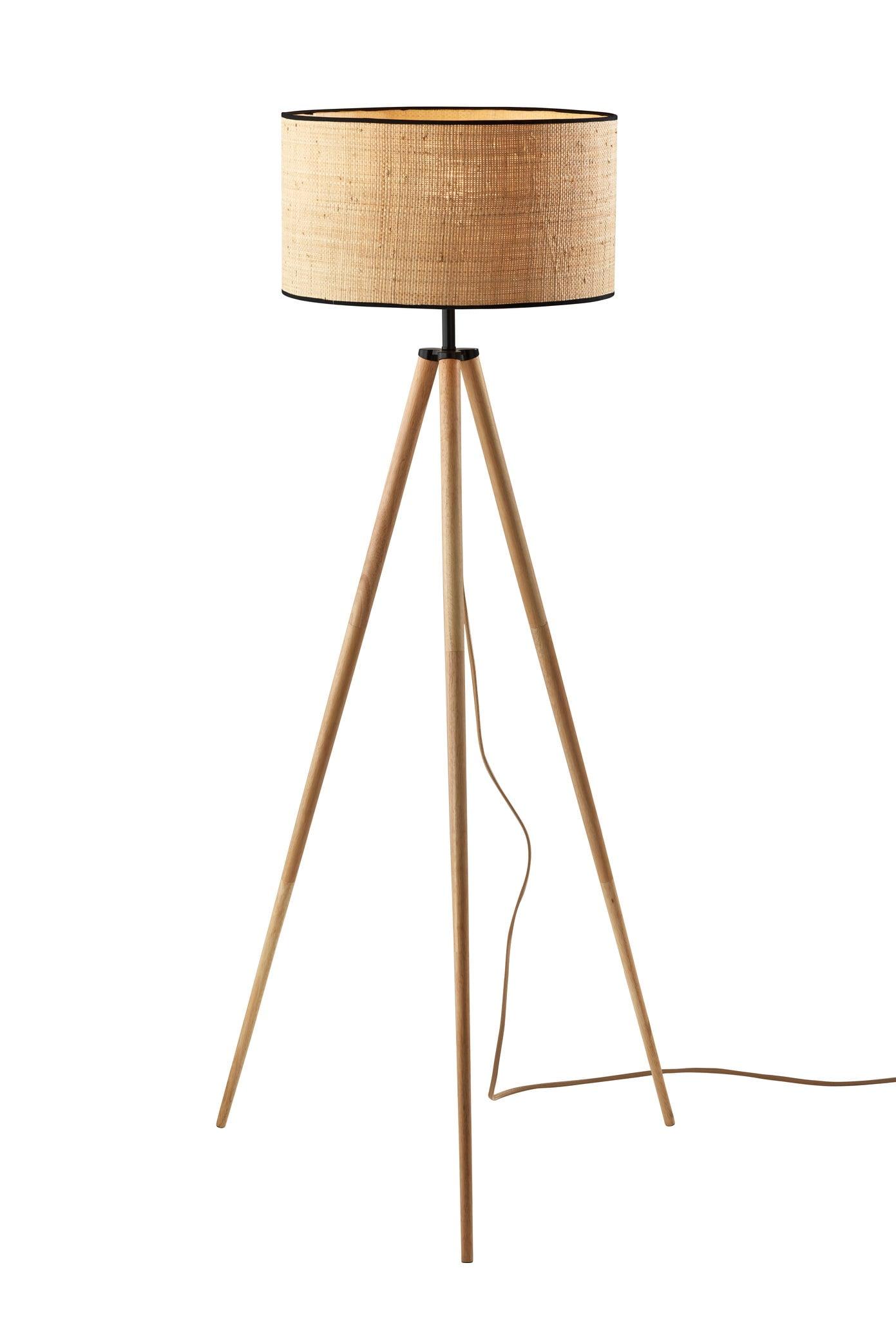 Jackson Floor Lamp Natural Wood - Adesso