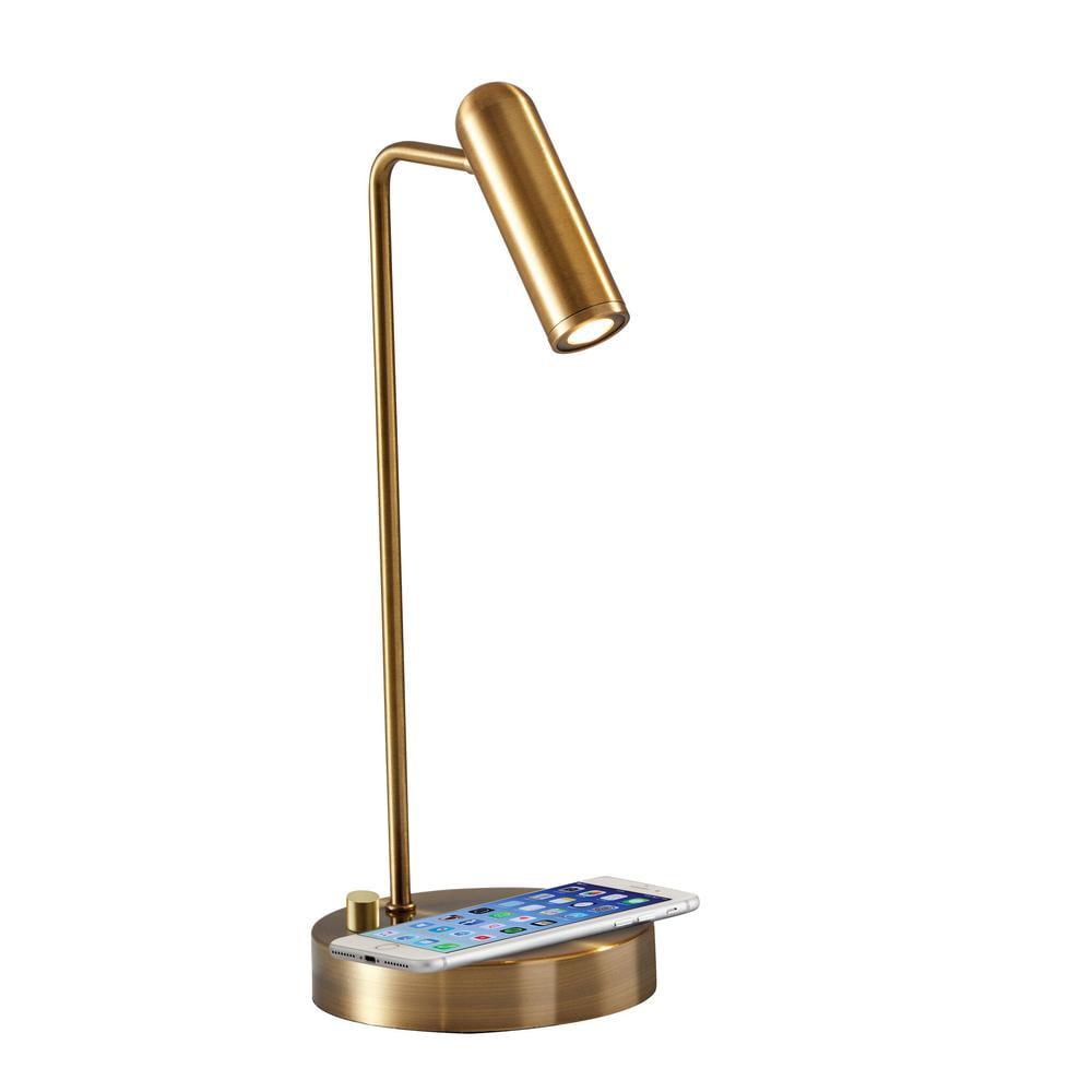 Avon 17" Desk Lamp With USB And Wireless Charging