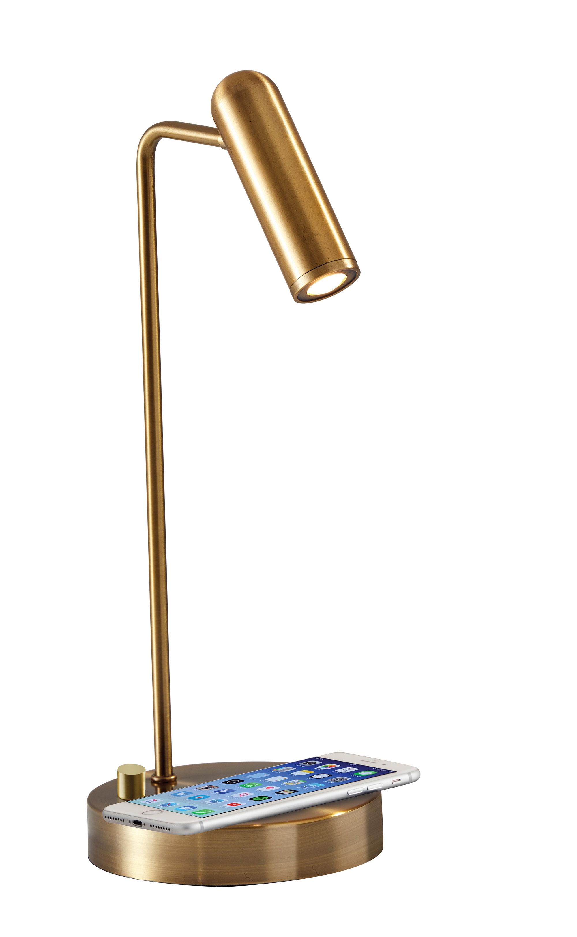 Avon 17" Desk Lamp With USB And Wireless Charging
