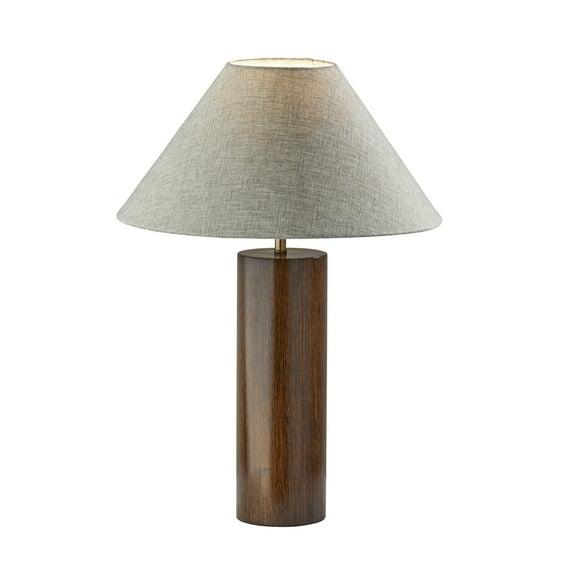 Martin Table Lamp Walnut - Adesso: Modern Bedroom & Living Room Lighting, UL Listed