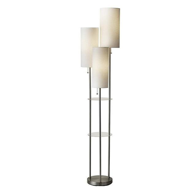 68" Trio Floor Lamp Silver - Adesso
