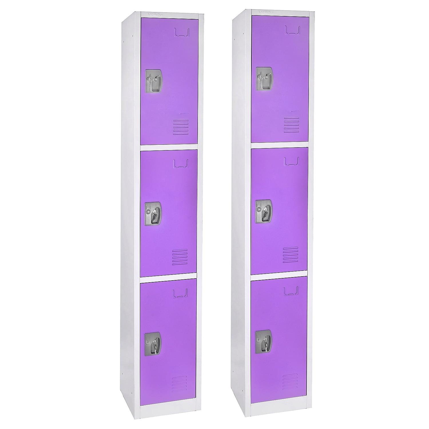 3 - Tier 12" Wide Storage Locker (Set of 2)