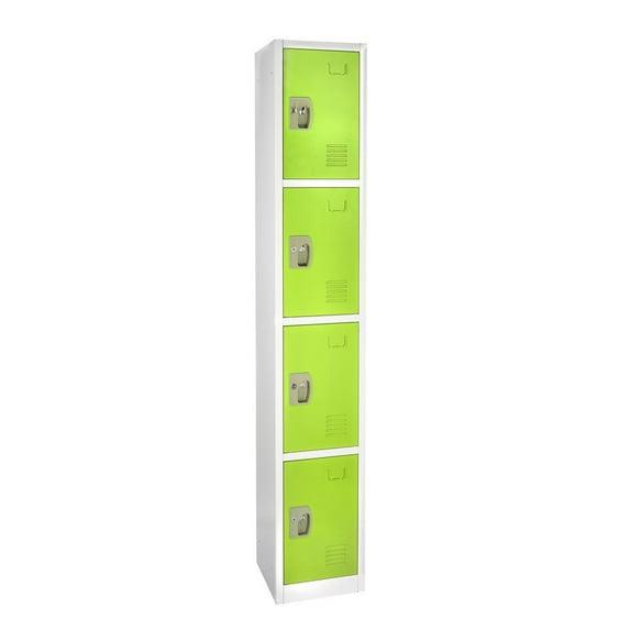 AdirOffice 12'' Wide Steel 4-Tier School and Gym Locker